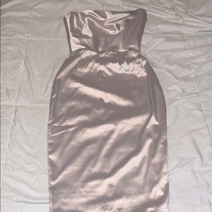 Champagne midi dress